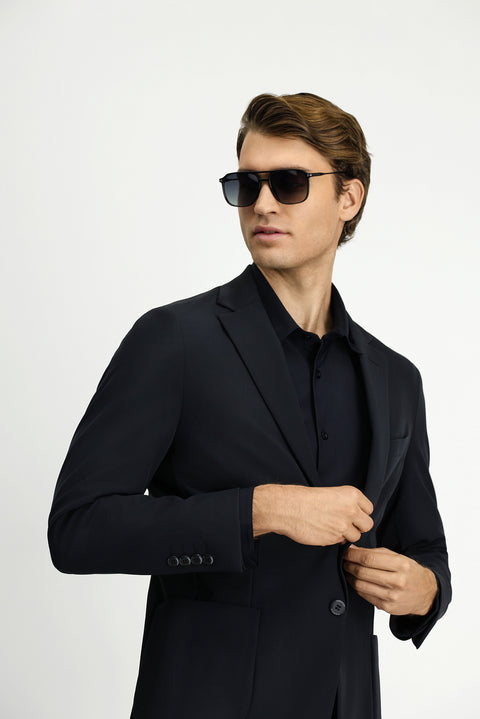 Dark Anthracite Techno-Line 7 Drop Super Slim Fit Extra Narrow Cut Suit