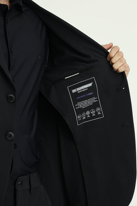 Dark Anthracite Techno-Line 7 Drop Super Slim Fit Extra Narrow Cut Suit