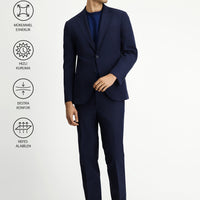 Dark Navy Techno-Line 7 Drop Slim Fit Lycra Suit