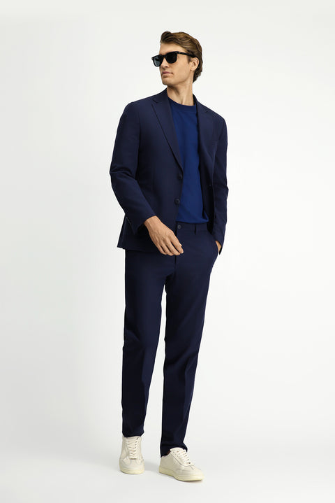 Dark Navy Techno-Line 7 Drop Slim Fit Lycra Suit