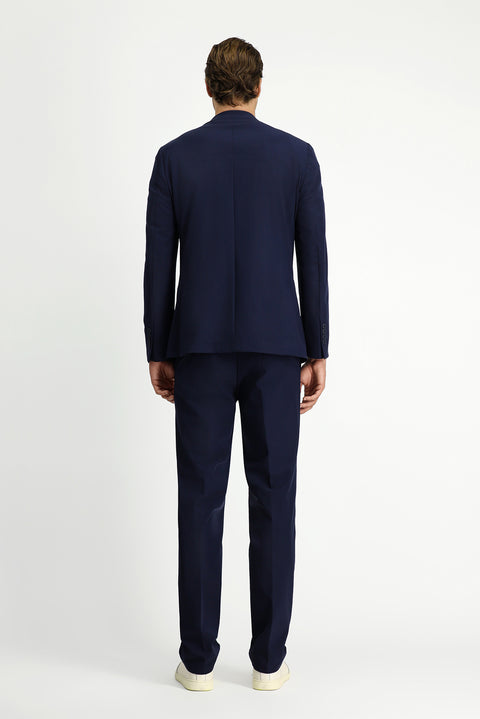 Dark Navy Techno-Line 7 Drop Slim Fit Lycra Suit