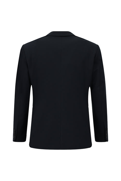 Dark Navy 6 Drop Regular Fit Standard Cut Seasonal Lycra Stretch Suit