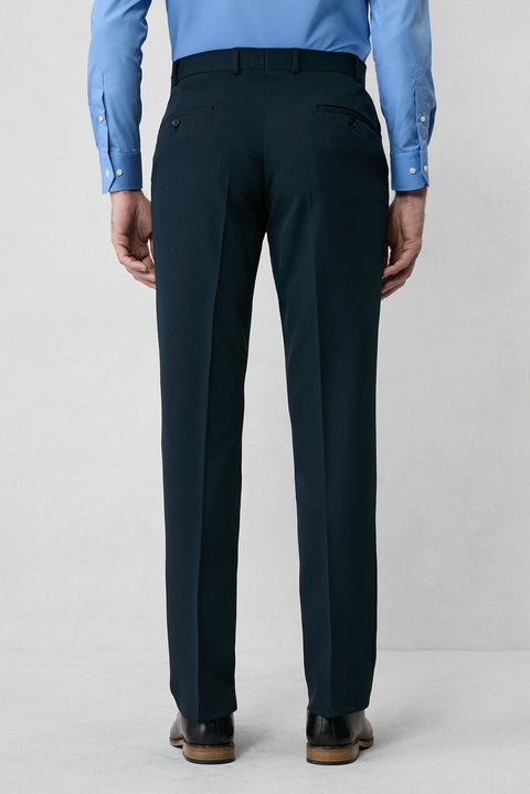 Dark Navy 4-Drop Relaxed Fit Seasonal Lycra Stretch Suit