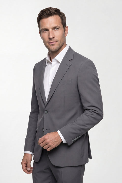 Dark Anthracite 7 Drop Super Slim Fit Extra Narrow Cut Seasonal Lycra Stretch Suit