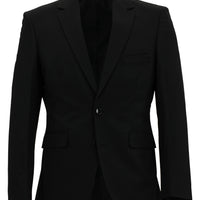 Black 6-Drop Regular Fit Standard Cut Suit