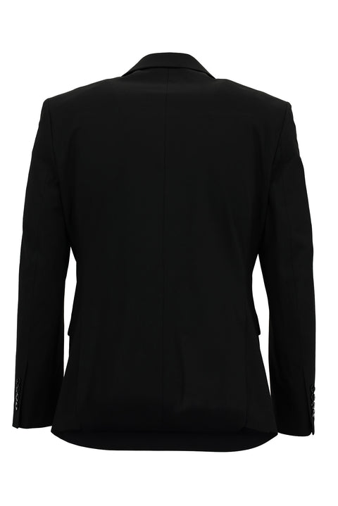 Black 6-Drop Regular Fit Standard Cut Suit