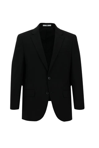  Siyah 4 Drop Relaxed Fit Rahat Kesim Yünlü Takım Elbise