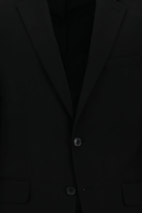 Black 7 Drop Slim Fit Narrow Cut Wool Suit