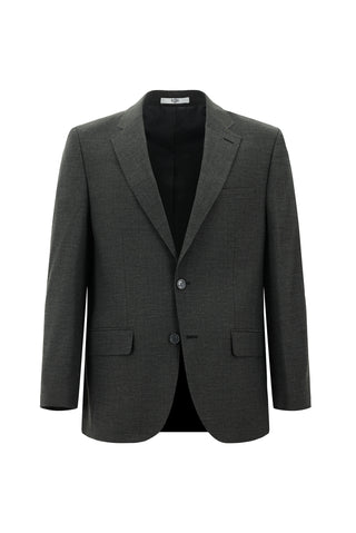  Koyu Füme 4 Drop Relaxed Fit Rahat Kesim Yünlü Takım Elbise