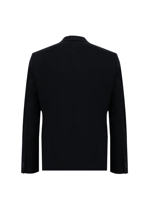 Black Navy 6 Drop Regular Fit Standard Cut Wool Suit