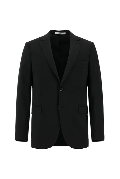 Black 7 Drop Slim Fit Narrow Cut Wool Suit
