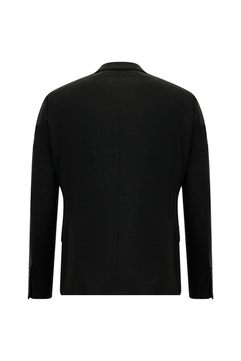Dark Gray 4-Drop Relaxed Fit Wool Suit