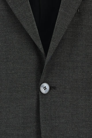  Koyu Füme 4 Drop Relaxed Fit Rahat Kesim Yünlü Takım Elbise