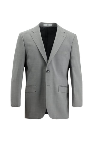  Orta Gri 4 Drop Relaxed Fit Rahat Kesim Yünlü Takım Elbise