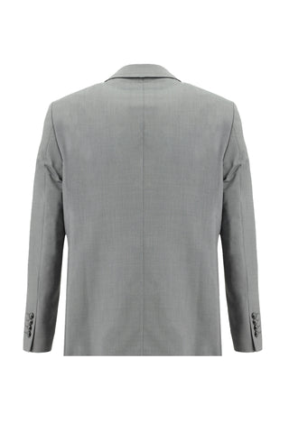  Orta Gri 7 Drop Slim Fit Dar Kesim Yünlü Takım Elbise
