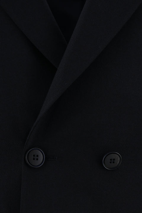 Dark Navy 6 Drop Regular Fit Standard Cut Wool Double-Breasted Suit