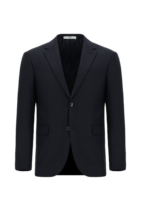 Dark Navy 7 Drop Slim Fit Narrow Cut Wool Suit