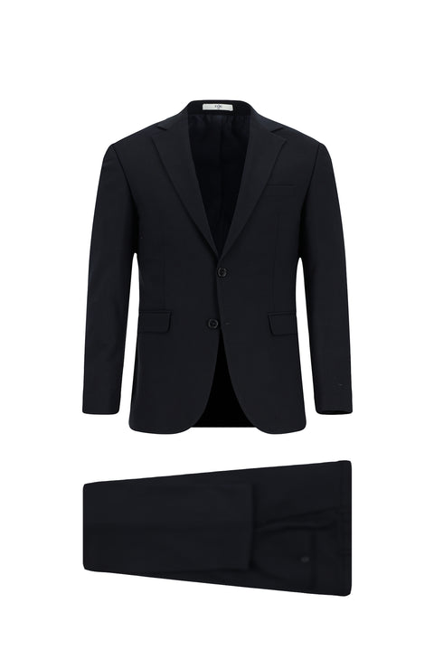 Dark Navy 6 Drop Regular Fit Standard Cut Wool Suit