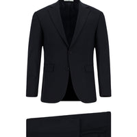 Dark Navy 4-Drop Relaxed Fit Wool Suit