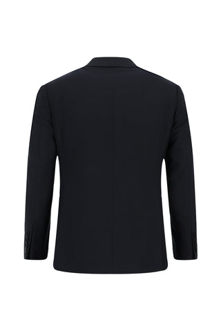  Koyu Lacivert 6 Drop Regular Fit Standart Kesim Yünlü Takım Elbise