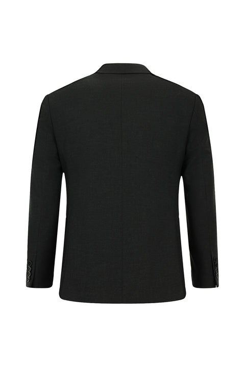 Dark Gray 7 Drop Slim Fit Narrow Cut Wool Suit