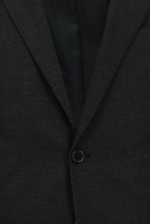 Dark Gray 4-Drop Relaxed Fit Wool Suit