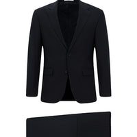 Dark Navy 7 Drop Slim Fit Narrow Cut Wool Suit