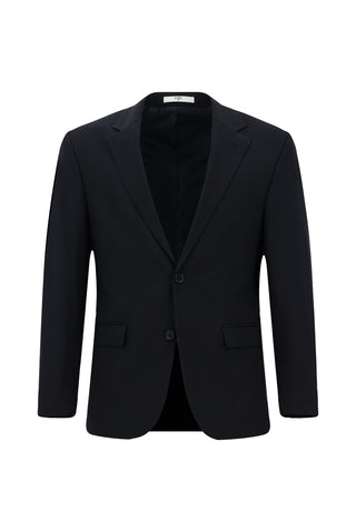  Koyu Lacivert 4 Drop Relaxed Fit Rahat Kesim Yünlü Takım Elbise