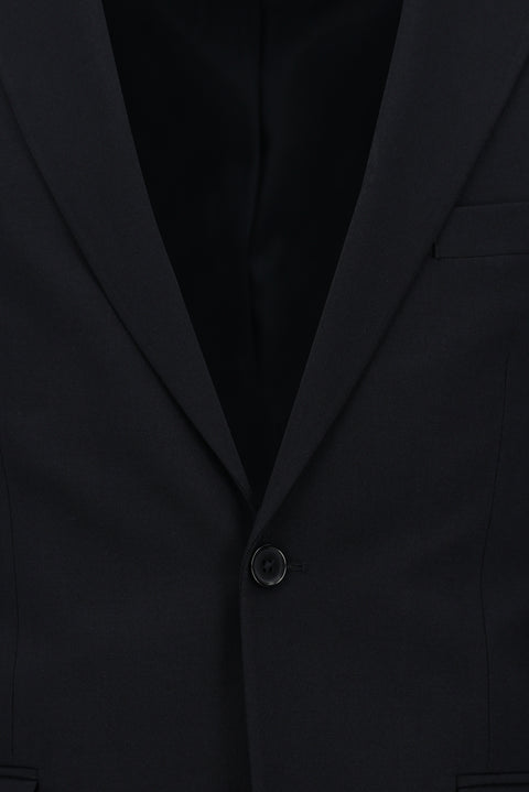 Dark Navy 4-Drop Relaxed Fit Wool Suit