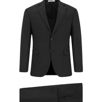Dark Anthracite 6 Drop Regular Fit Standard Cut Notch Lapel Wool Suit