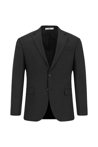  Koyu Füme 4 Drop Relaxed Fit Rahat Kesim Mono Yaka Yünlü Takım Elbise