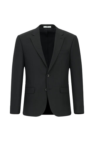  Siyah 6 Drop Regular Fit Standart Kesim Yünlü Takım Elbise