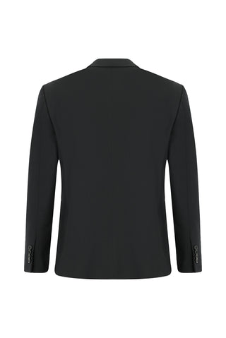  Siyah 6 Drop Regular Fit Standart Kesim Yünlü Takım Elbise