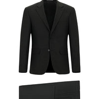 Dark Gray 4-Drop Relaxed Fit Wool Suit