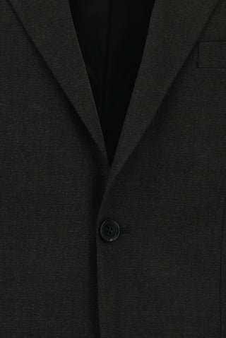  Koyu Füme 4 Drop Relaxed Fit Rahat Kesim Yünlü Takım Elbise