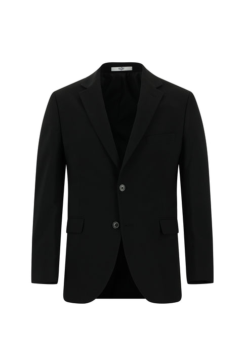 Black 7 Drop Slim Fit Narrow Cut Wool Suit