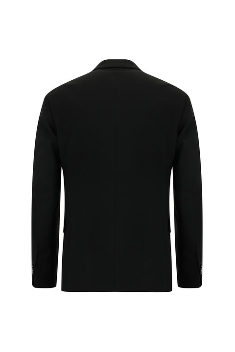 Black 7 Drop Slim Fit Narrow Cut Wool Suit