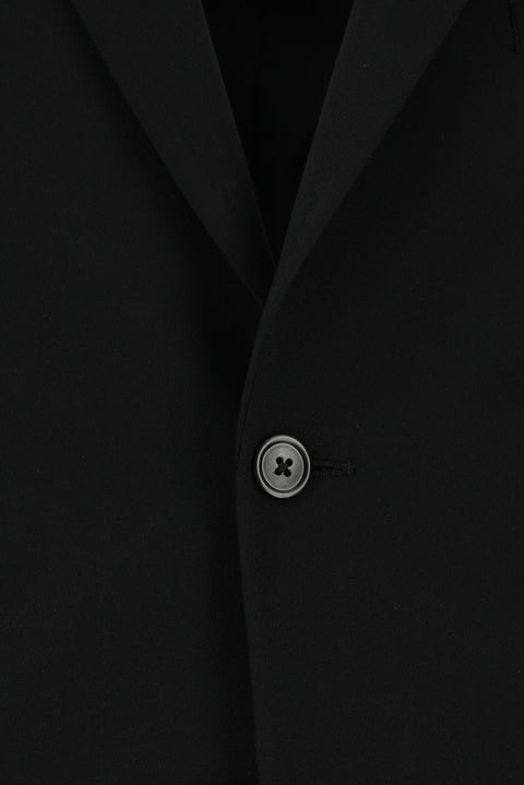 Black 7 Drop Slim Fit Narrow Cut Wool Suit