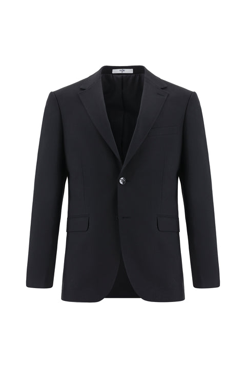 Black 7 Drop Slim Fit Narrow Cut Wool Suit