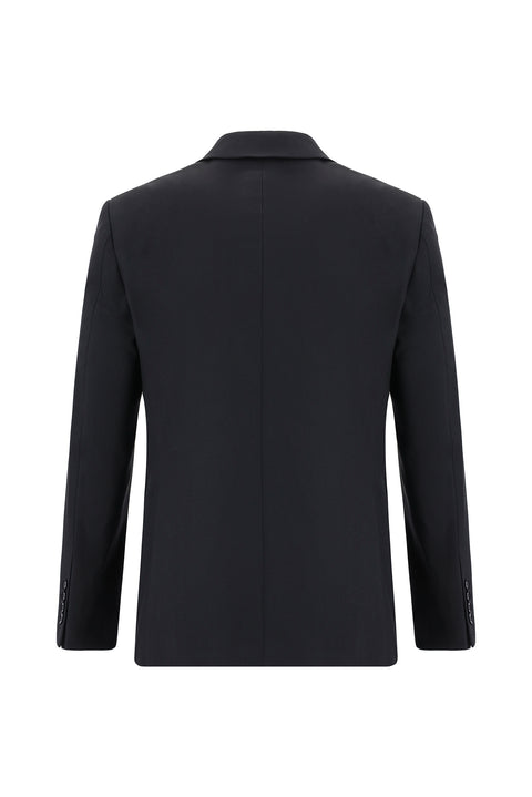 Black 7 Drop Slim Fit Narrow Cut Wool Suit