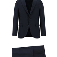 Dark Navy 7 Drop Slim Fit Narrow Cut Wool Suit
