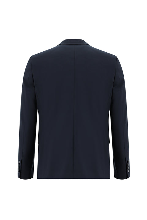Dark Navy 7 Drop Slim Fit Narrow Cut Wool Suit