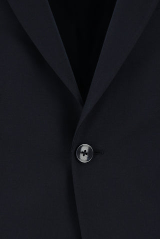  Koyu Lacivert 7 Drop Slim Fit Dar Kesim Yünlü Takım Elbise