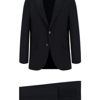 Dark Navy 7 Drop Slim Fit Narrow Cut Wool Suit