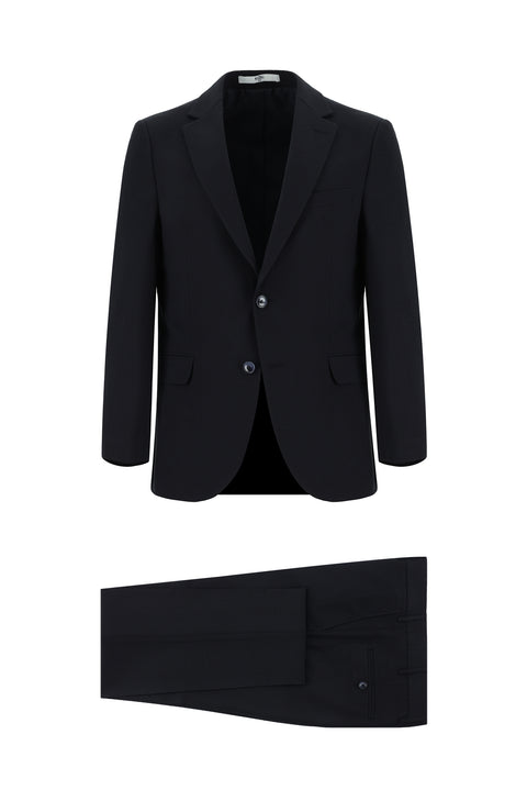 Dark Navy 6 Drop Regular Fit Standard Cut Wool Suit