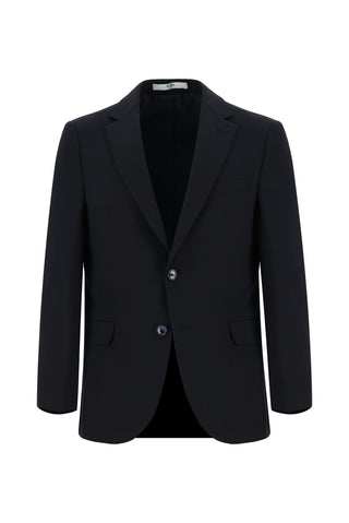  Koyu Lacivert 7 Drop Slim Fit Dar Kesim Yünlü Takım Elbise