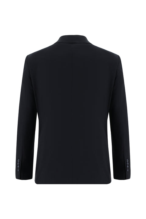 Dark Navy 7 Drop Slim Fit Narrow Cut Wool Suit