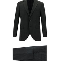 Dark Gray 6-Drop Regular Fit Standard Cut Wool Suit