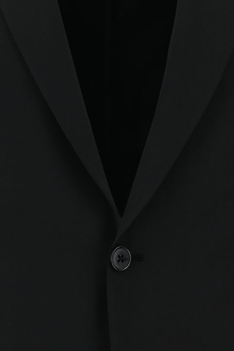 Black 6-Drop Regular Fit Standard Cut Wool Suit
