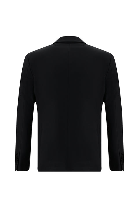Dark Navy 4-Drop Relaxed Fit Wool Suit